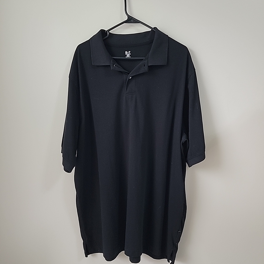 Big+Tall B+T Essentials Fit by DXL 2XLT Short-Sleeve Polo Shirt Cotton Blend EUC